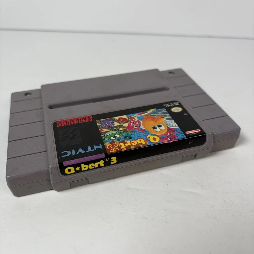 Qbert 3 Super Nintendo SNES Game Cartridge (NTSC-U/C) Authentic Tested Working